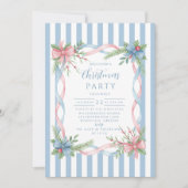 Pastel Candy Cane Christmas 招待状 (正面)