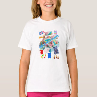 Pastel Candy Collage T‑Shirt  Tシャツ