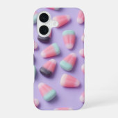 Pastel Candy Corn Halloween Phone Case iPhone 16ケース (裏面)