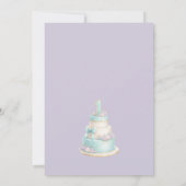 Pastel Candy Fairytale First Birthday Invitation 招待状 (裏面)