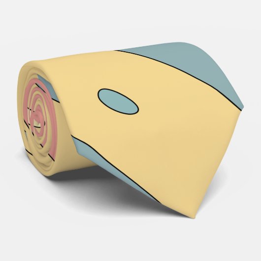 Pastel Candy Swirl Pattern with Sprinkles ネクタイ (ロール)