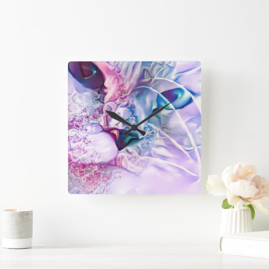 Pastel Cat Dreamscape  スクエア壁時計 (ホーム)