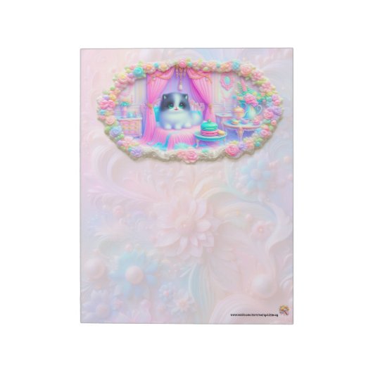 Pastel Cat Notepad ノートパッド (回転)