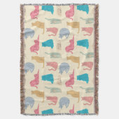 Pastel Cats スローブランケット (正面縦)
