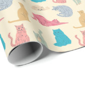 Pastel Cats ラッピングペーパー (ロールコーナー)