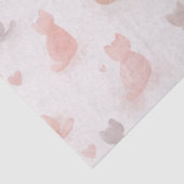 Pastel Cats and Hearts Tissue Paper 薄葉紙 (詳細)