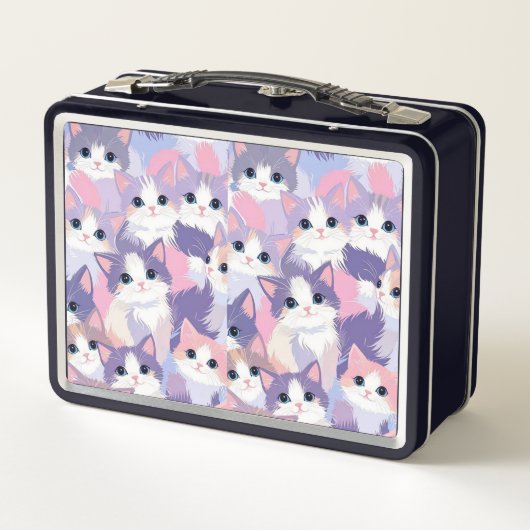 Pastel Cats Metal Lunchbox メタルランチボックス (裏面)