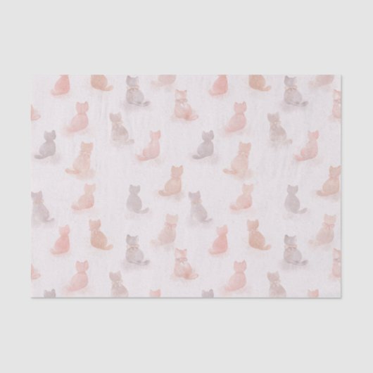 Pastel Cats Tissue Paper 薄葉紙 (正面)
