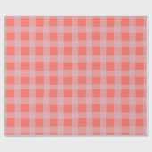 Pastel Checkered Gingham ラッピングペーパー (フラット)