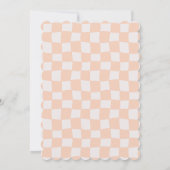 Pastel Checkered Grad Announcement with Photo 招待状 (裏面)