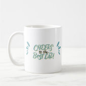 Pastel "Cheer To The Best Dad" For Father's Day コーヒーマグカップ (左)