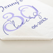 Pastel cheers 30th birthday purple elegant name da シェルパブランケット (3/4)