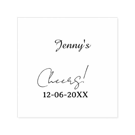 Pastel cheers 30th birthday purple elegant name da セルフインキングスタンプ (デザイン)