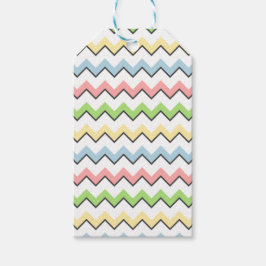 Pastel Chevron-Drop Shadow by Shirley Taylor ギフトタグ