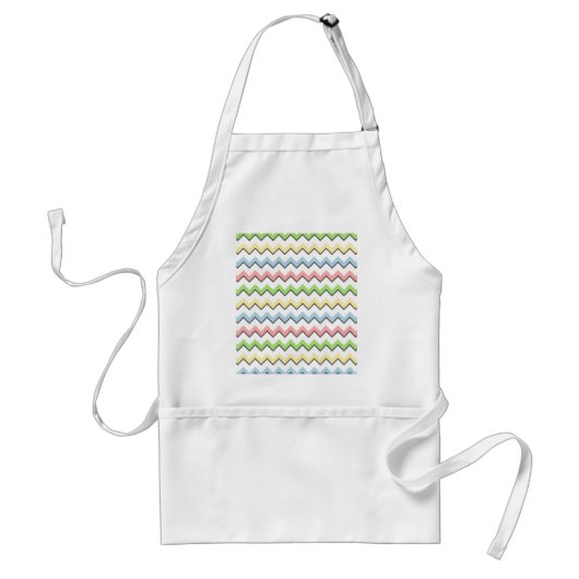 Pastel Chevron-Drop Shadow by Shirley Taylor スタンダードエプロン (正面)