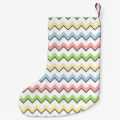 Pastel Chevron-Drop Shadow by Shirley Taylor スモールクリスマスストッキング (裏面)