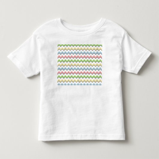 Pastel Chevron-Drop Shadow by Shirley Taylor トドラーTシャツ (正面)
