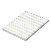 Pastel Chevron-Drop Shadow by Shirley Taylor ノートパッド (回転)