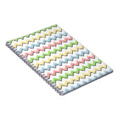 Pastel Chevron-Drop Shadow by Shirley Taylor ノートブック (右側)