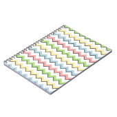 Pastel Chevron-Drop Shadow by Shirley Taylor ノートブック (左側)