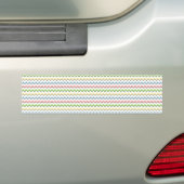 Pastel Chevron-Drop Shadow by Shirley Taylor バンパーステッカー (車上)