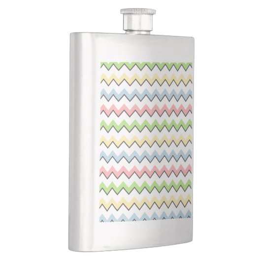 Pastel Chevron-Drop Shadow by Shirley Taylor フラスク (右)