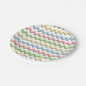 Pastel Chevron-Drop Shadow by Shirley Taylor ペーパープレート (アングル)