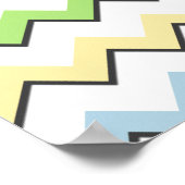 Pastel Chevron-Drop Shadow by Shirley Taylor ポスター (角)