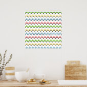 Pastel Chevron-Drop Shadow by Shirley Taylor ポスター (キッチン)