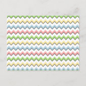 Pastel Chevron-Drop Shadow by Shirley Taylor ポストカード (正面)