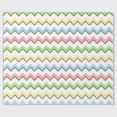 Pastel Chevron-Drop Shadow by Shirley Taylor ラッピングペーパー (フラット)