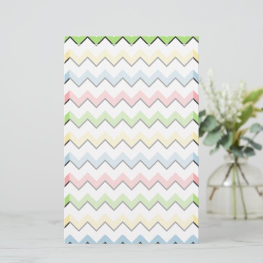 Pastel Chevron-Drop Shadow by Shirley Taylor 便箋 (スタンド正面)
