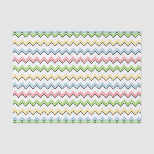 Pastel Chevron-Drop Shadow by Shirley Taylor 薄葉紙 (正面)