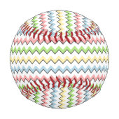 Pastel Chevron-Drop Shadow by Shirley Taylor 野球ボール (裏面)