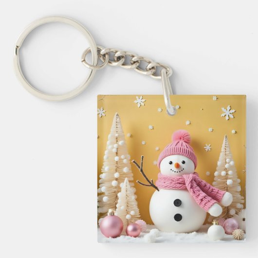 Pastel Christmas - Acrylic Keychain キーホルダー (正面)