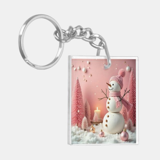 Pastel Christmas - Acrylic Keychain キーホルダー (正面左)