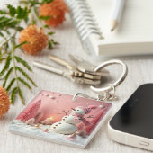 Pastel Christmas - Acrylic Keychain キーホルダー (正面右)