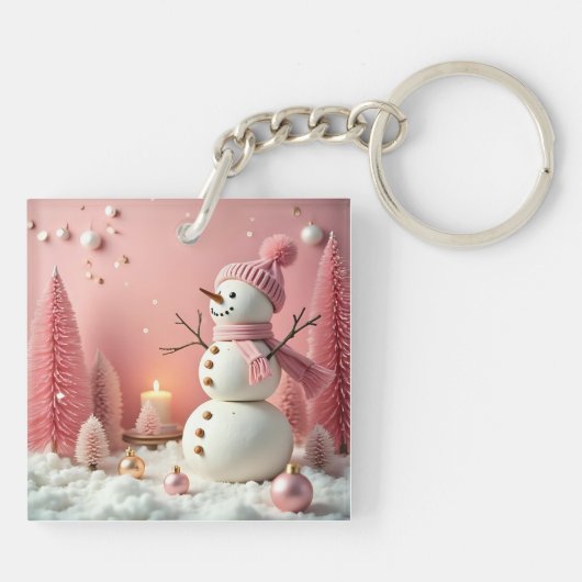Pastel Christmas - Acrylic Keychain キーホルダー (裏面)