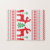 Pastel Christmas Aesthetic Pattern- Holiday Vibes ジグソーパズル (横)