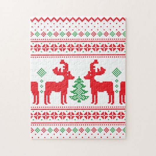 Pastel Christmas Aesthetic Pattern- Holiday Vibes ジグソーパズル (縦)