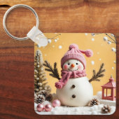 Pastel Christmas - Aluminum Keychain キーホルダー (正面)