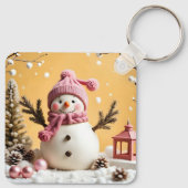 Pastel Christmas - Aluminum Keychain キーホルダー (裏面)