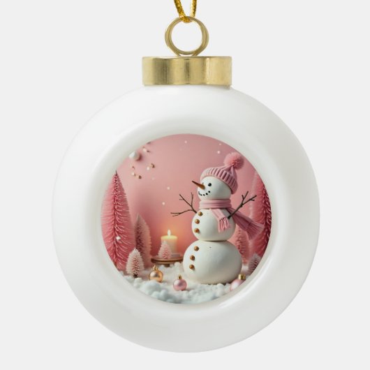 Pastel Christmas - Ceramic Ornament セラミックボールオーナメント (正面)