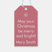 Pastel Christmas - Gift Tags ギフトタグ (裏面)