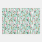 Pastel Christmas Gift Wrap Set  ラッピングペーパーシート (正面)