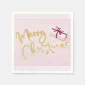 Pastel Christmas Napkins – Cocktail Napkin Set スタンダードカクテルナプキン (正面)