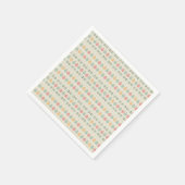 Pastel Christmas Ornaments スタンダードカクテルナプキン (角)