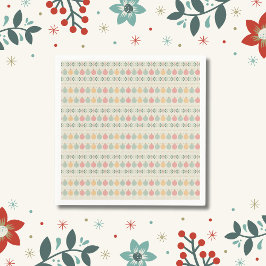 Pastel Christmas Ornaments スタンダードカクテルナプキン