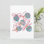 Pastel Christmas Party Invitation 招待状 (スタンド正面)