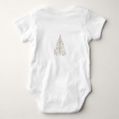 Pastel Christmas Tree Baby Tee T-Shirt ベビーボディスーツ (裏面)